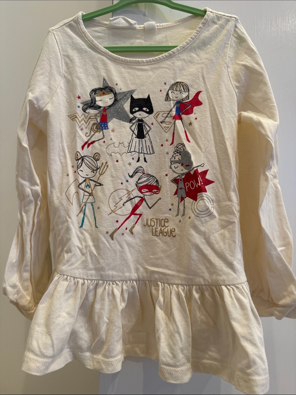GAP White Toddler Tee with Navy DC Logo